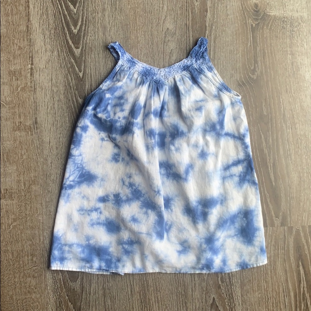 Art Class Tie Dye Embroidered Dress
